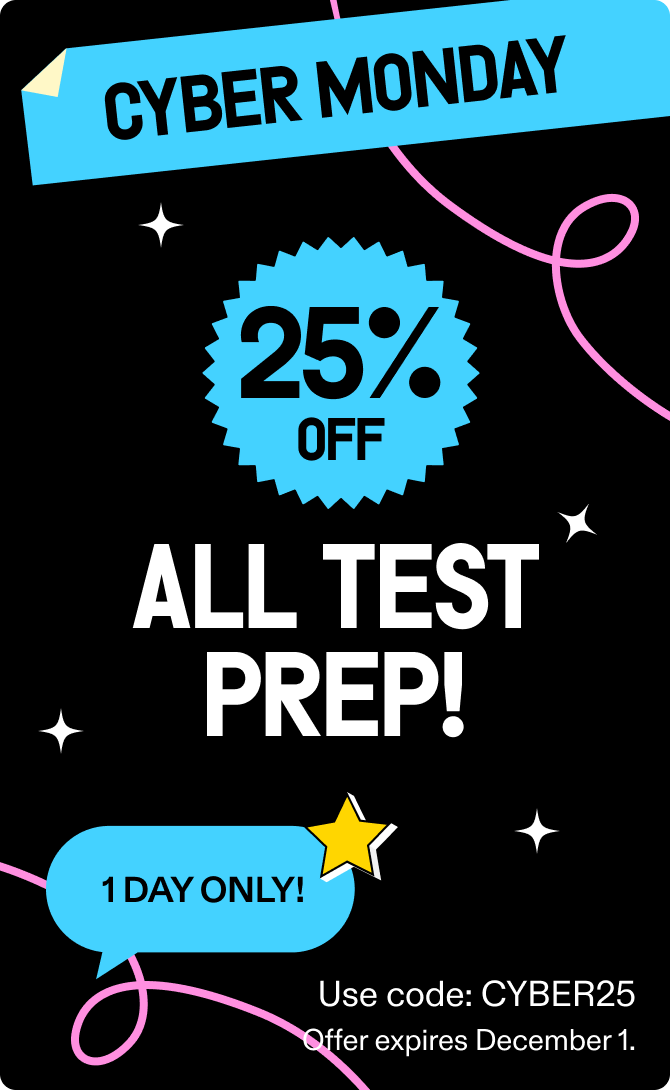 25% off praxis test prep