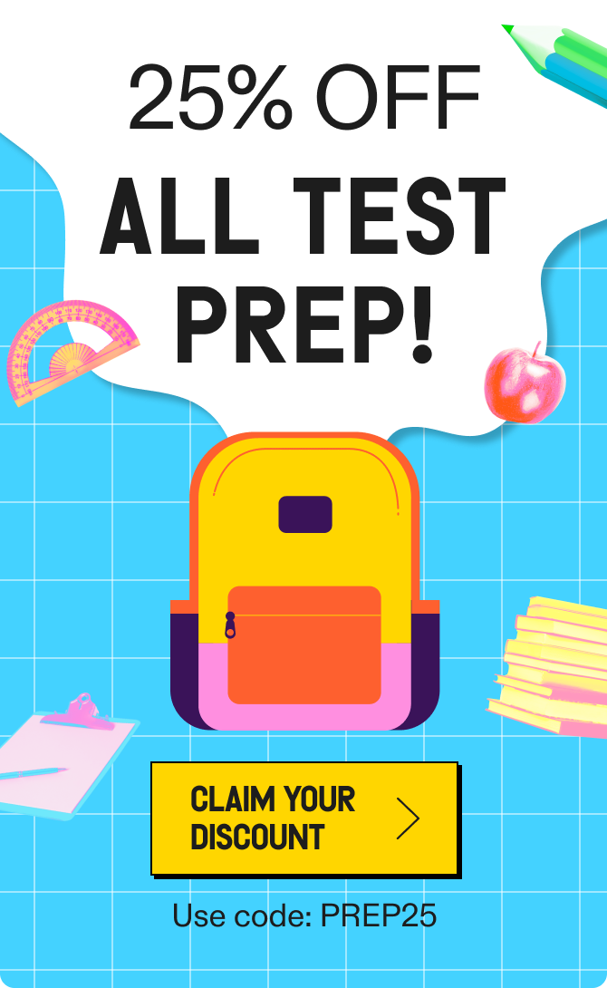 25% off praxis test prep