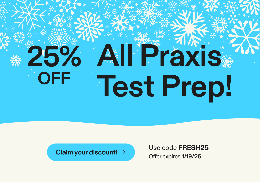 25% off test prep