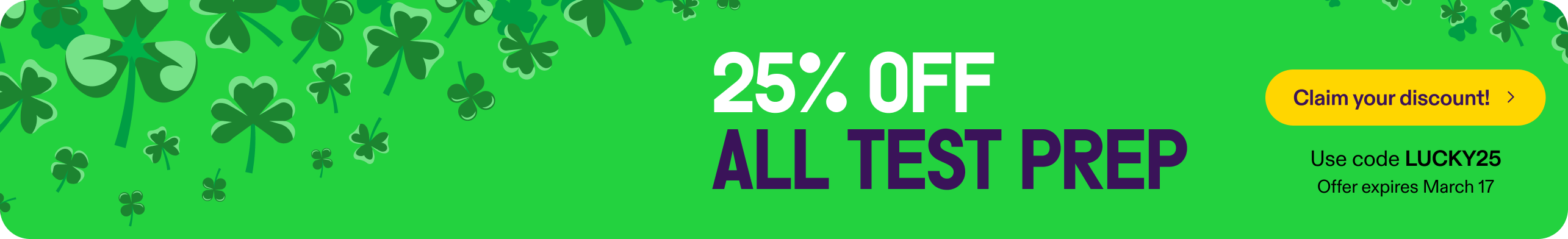 25% off praxis test prep