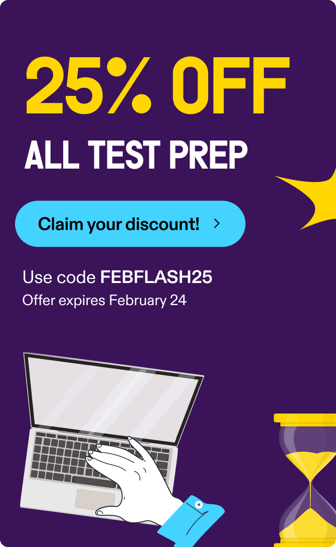 25% off praxis test prep