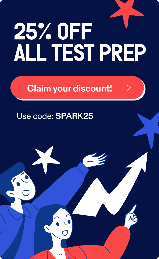 25% off praxis test prep