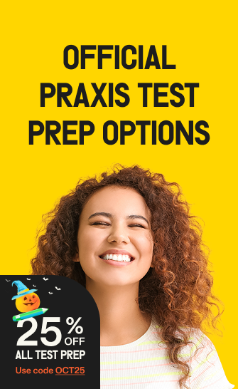 25% off praxis test prep