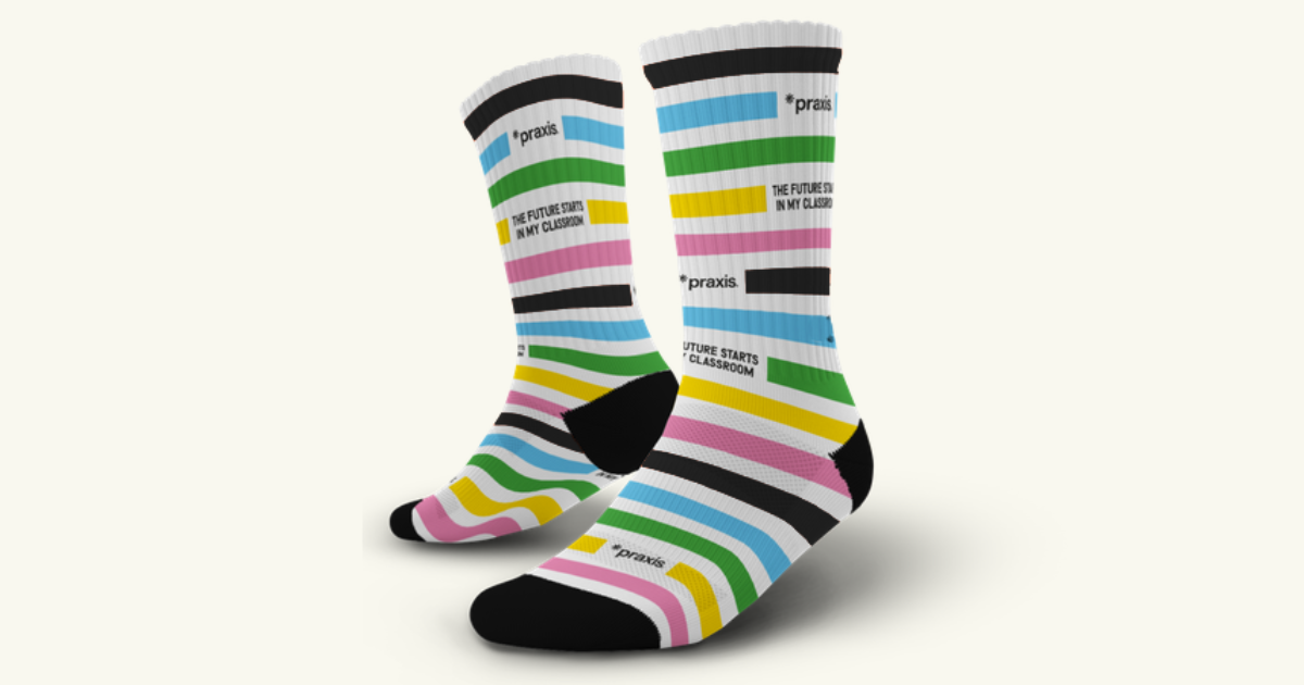 Praxis brand socks