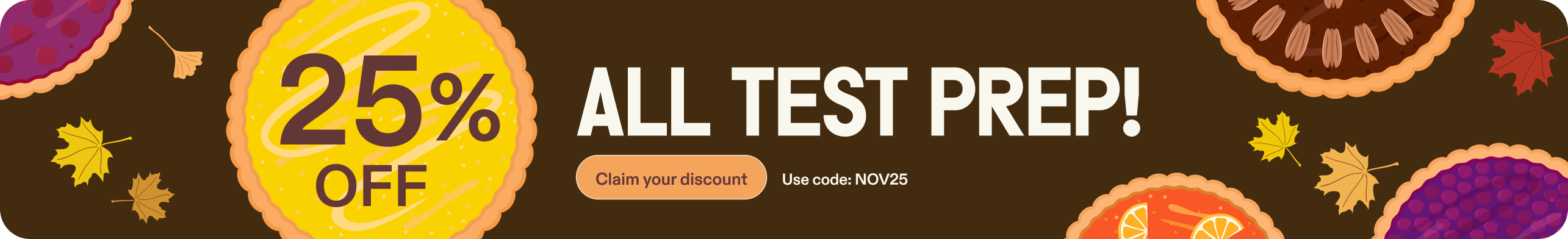 25% off praxis test prep