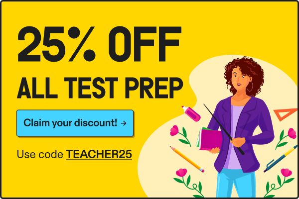 25% off test prep