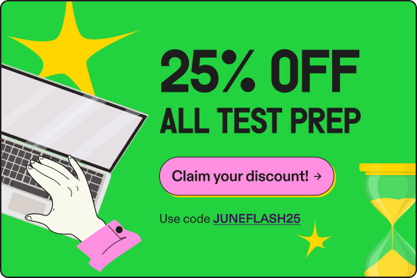 25% off test prep