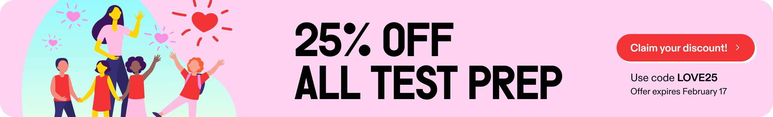 25% off praxis test prep