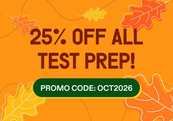 25% off test prep