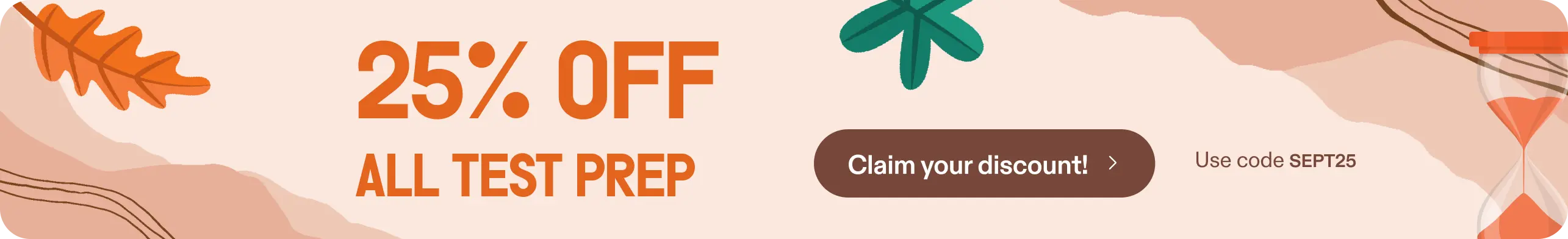 25% off praxis test prep