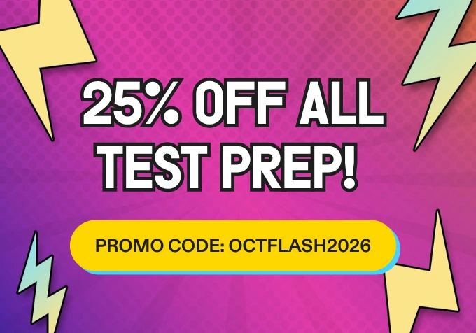 25% off test prep