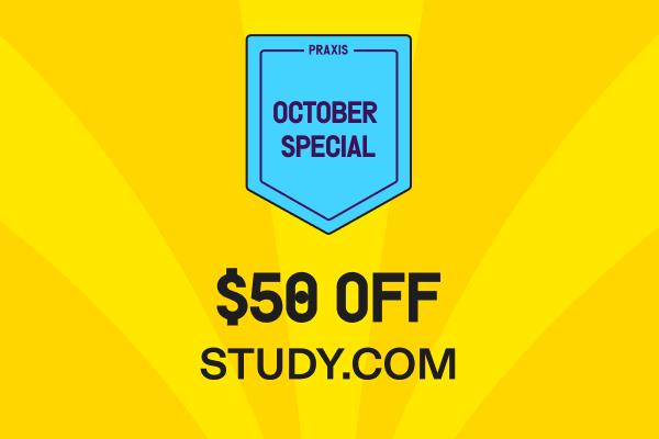 $50 off study.com