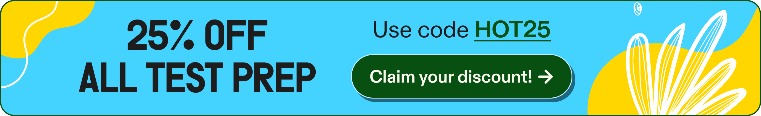 25% off praxis test prep