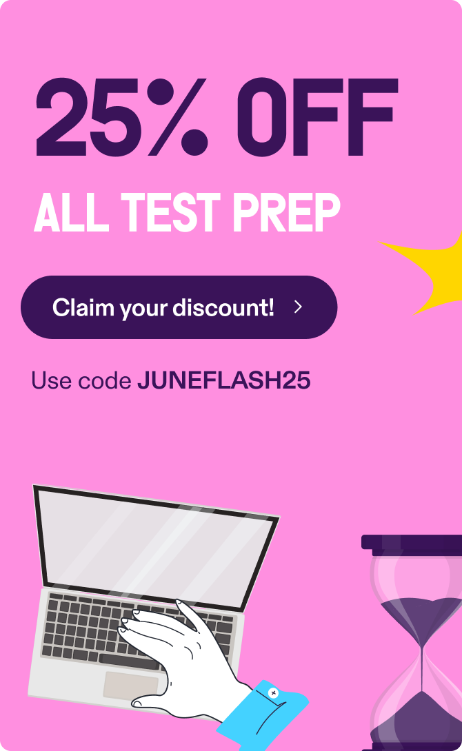 25% off praxis test prep