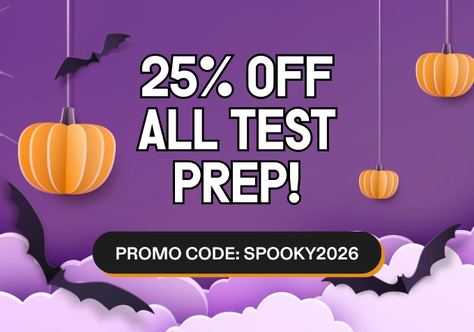25% off test prep