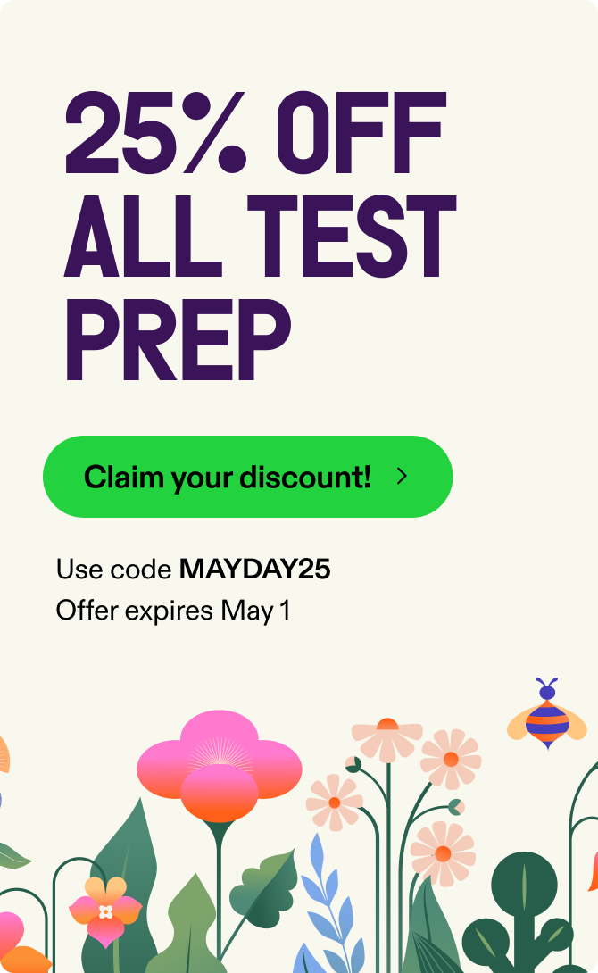 25% off praxis test prep
