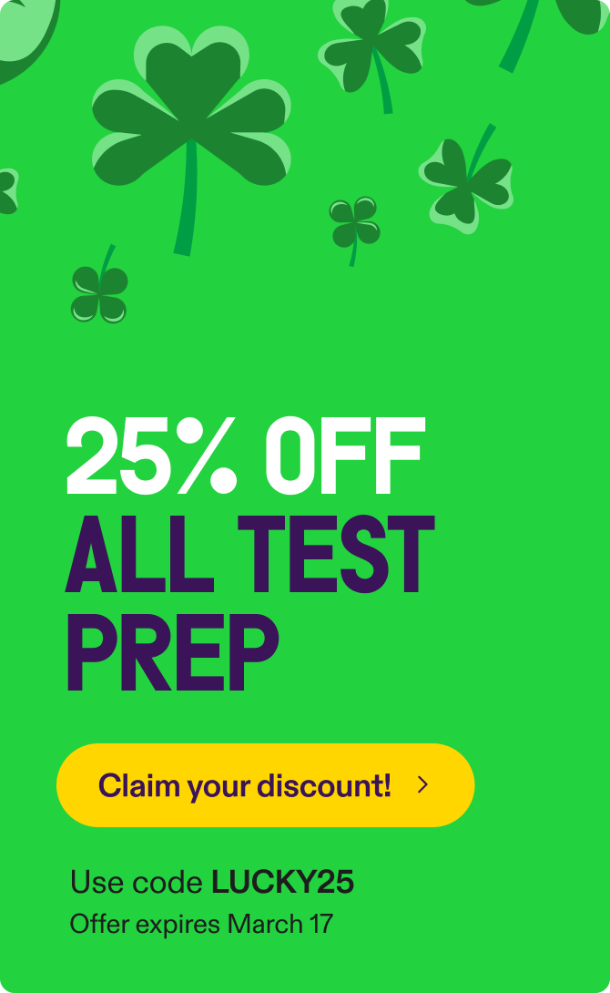 25% off praxis test prep