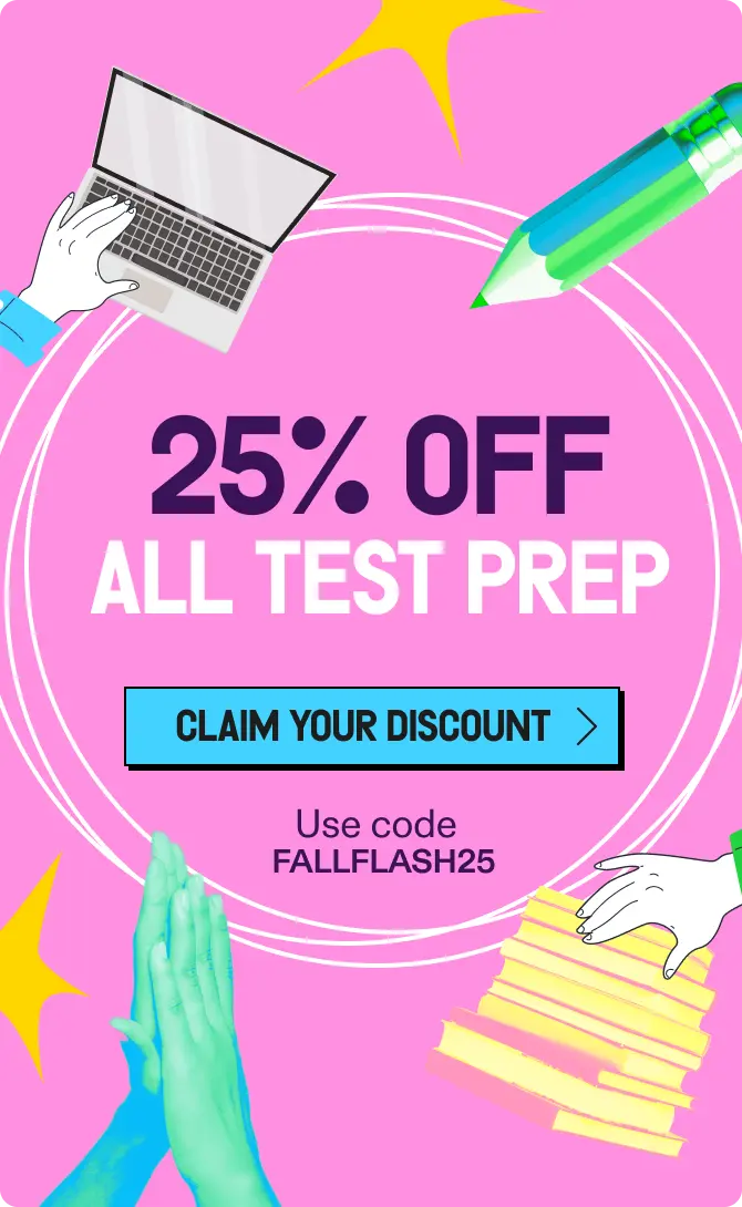 25% off praxis test prep