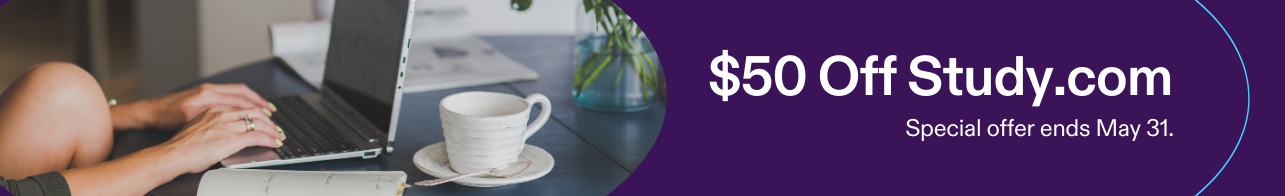 $50 off study.com