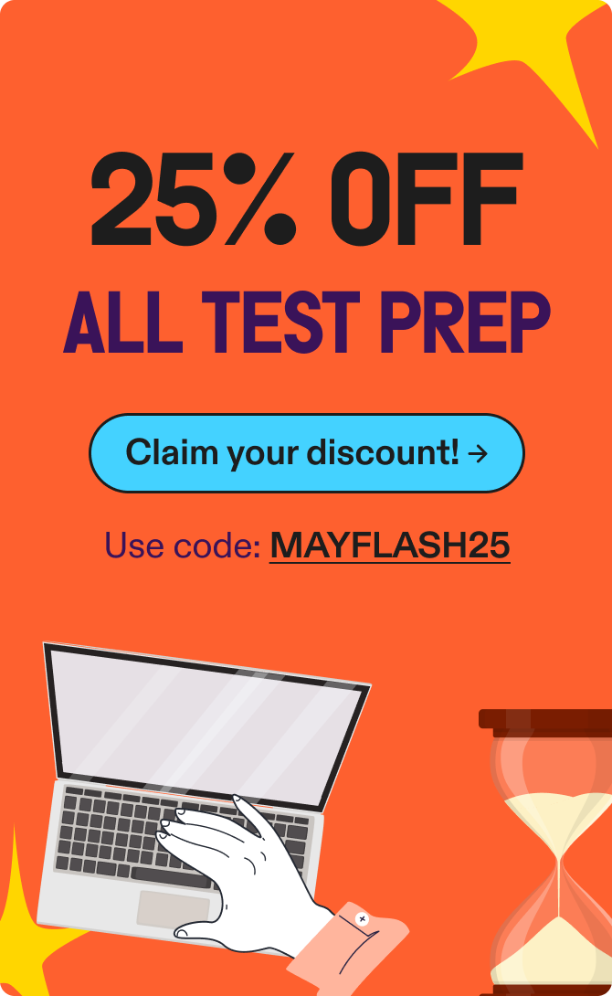 25% off praxis test prep