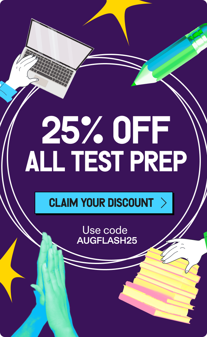 25% off praxis test prep
