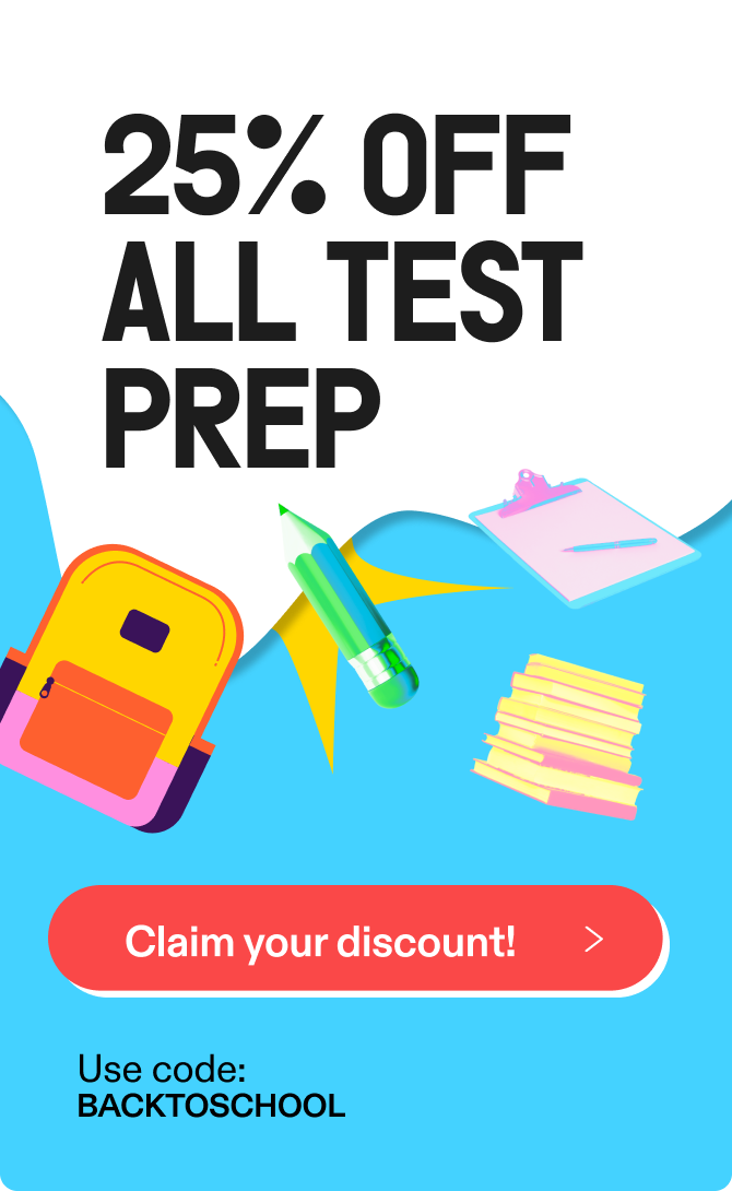 25% off praxis test prep